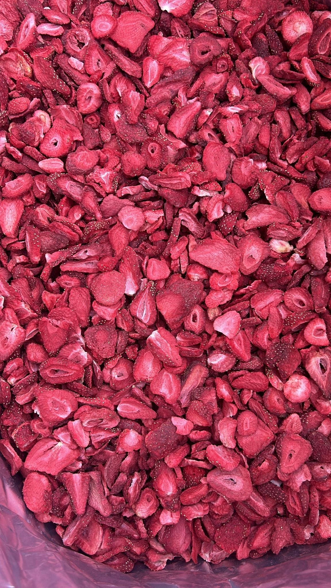 Fragole liofilizzate a fette
